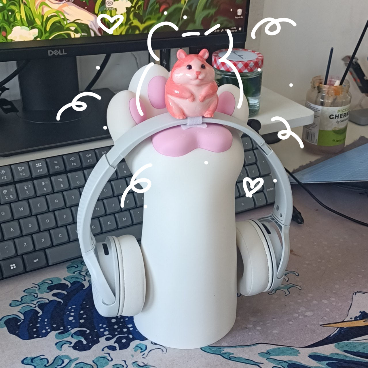 Hamster Headphone Charm PREORDER