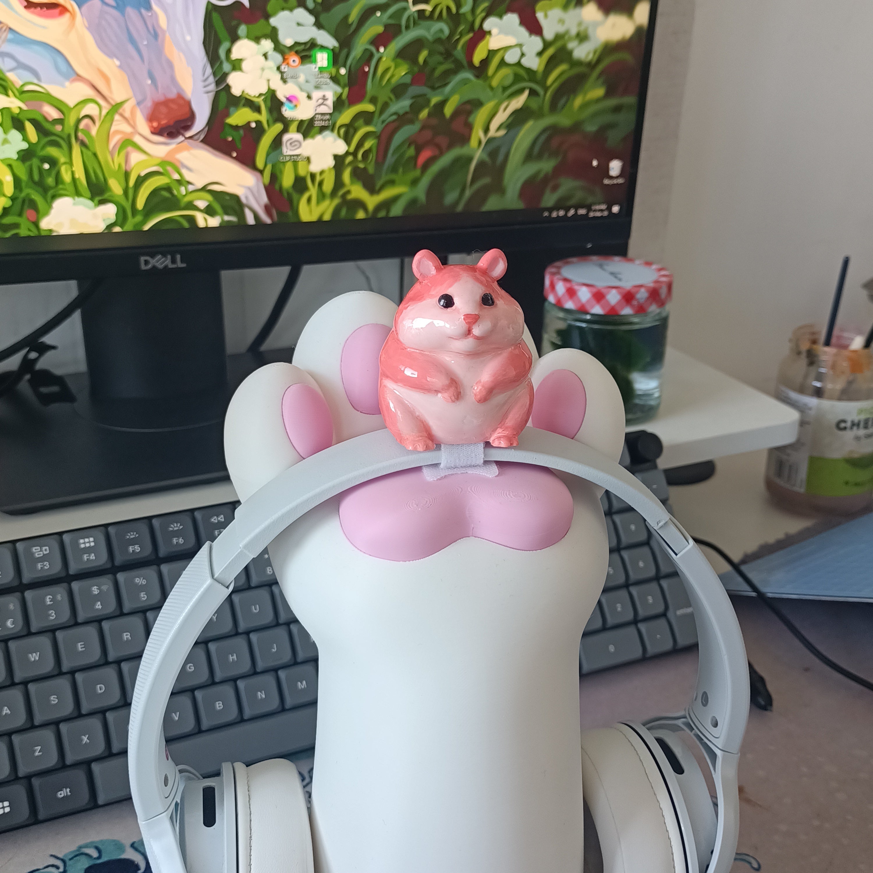 Hamster Headphone Charm PREORDER