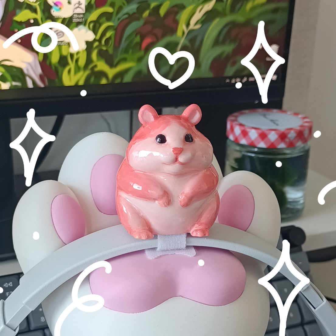 Hamster Headphone Charm PREORDER