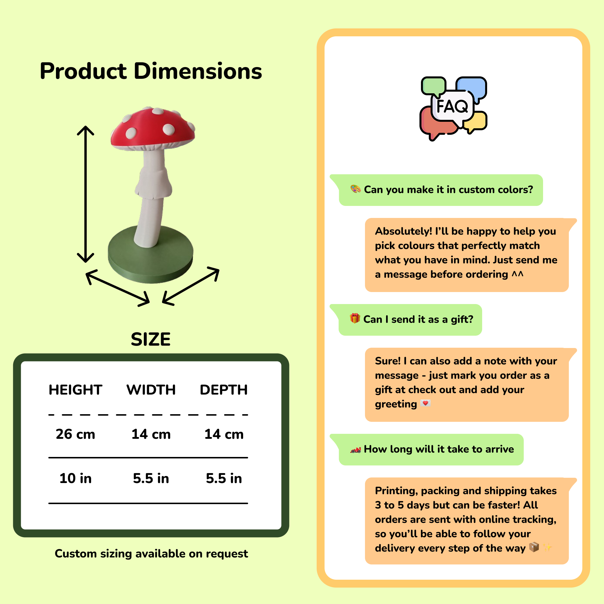 Amanita Mushroom Headphone Stand